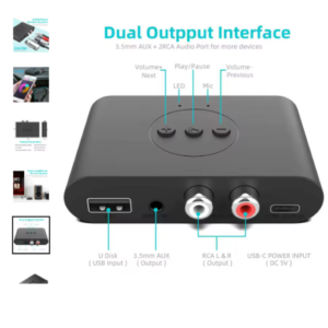 Bluethooth receptor com saída RCA e P2