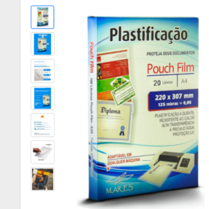 Plástico para plastificação 20 fl