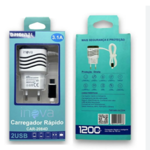Carregador celular lento Micro USB V8