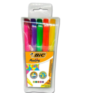 Marca texto Bic cores 5x1 PCT