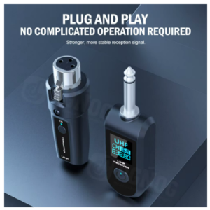 Sem fio adaptador sistema para transformar microfone e guitarra