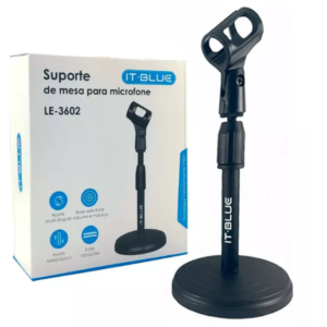 Suporte microfone de mesa