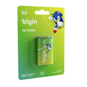 Bateria alcalina 9v Elgin UN