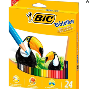 Lápis de cor Bic Evolution cx 24 cores